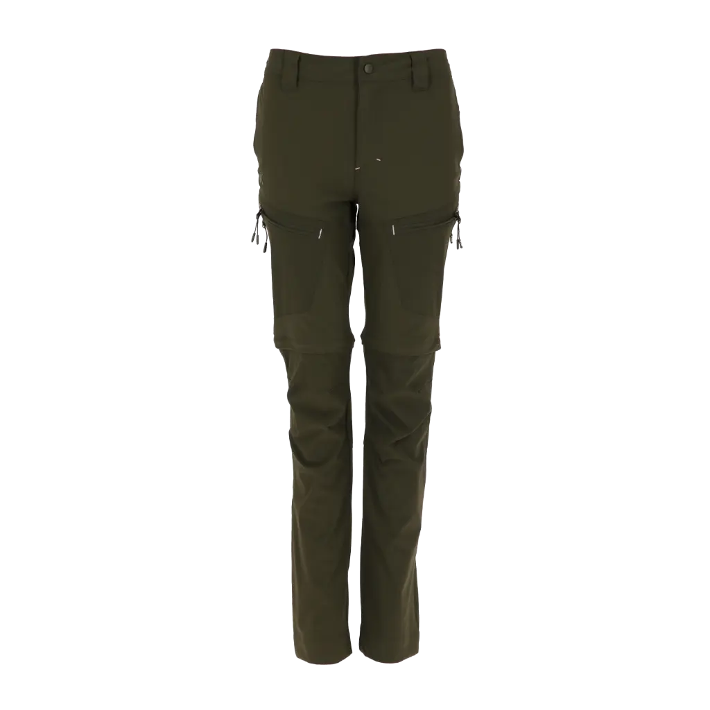 Pantalon Ripstop Desmontable Verde Oliva Mujer.webp