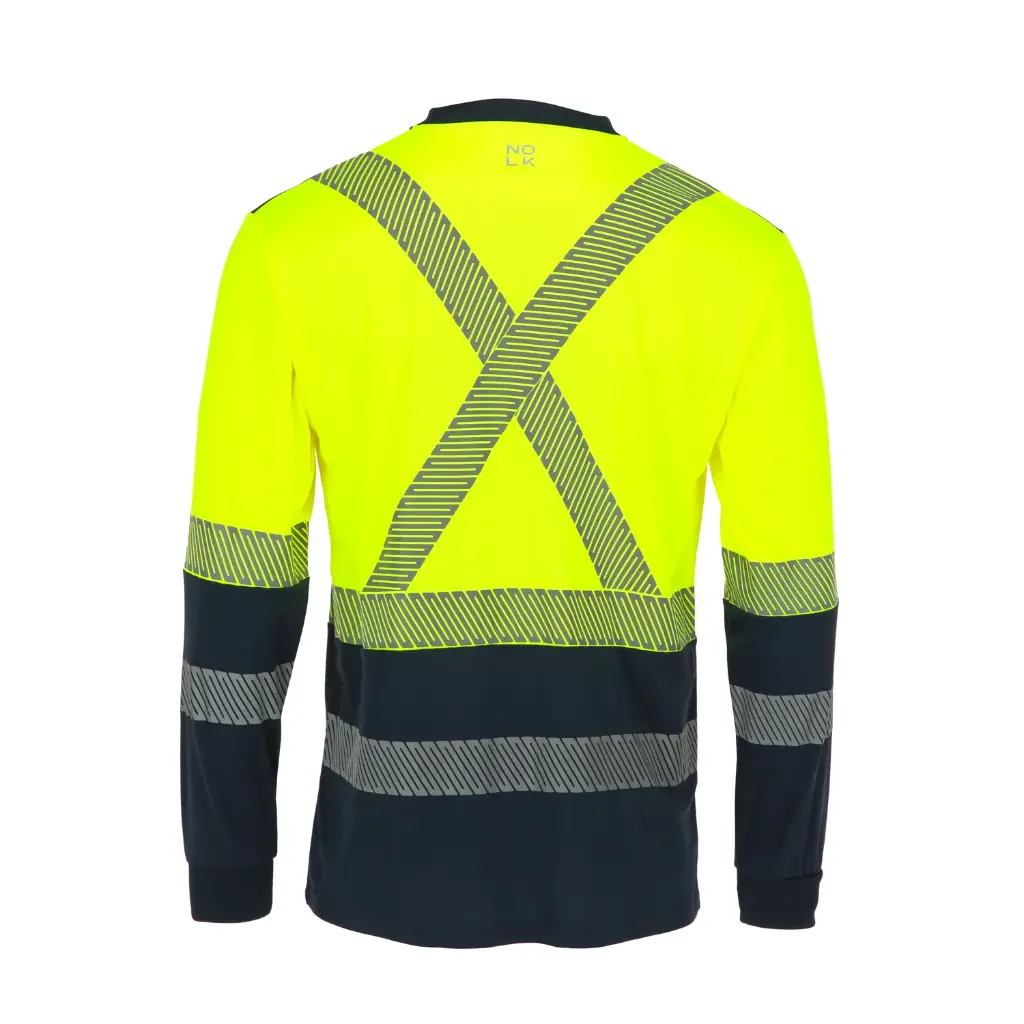Polera Polo Thera Amarillo:Azul Marino Unisex 2.webp