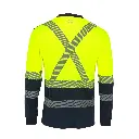Polera Polo Thera Amarillo:Azul Marino Unisex 2.webp