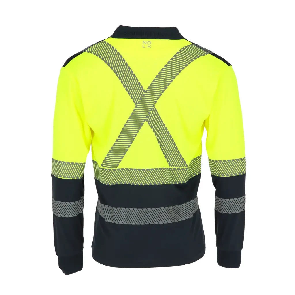 Polera Katla Amarillo:Azul Marino Unisex2.webp