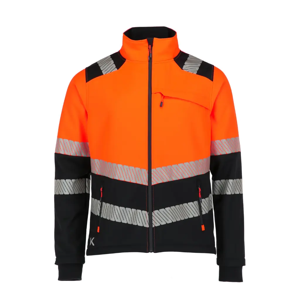Softshell Etna Naranjo:Azul Marino Unisex.webp