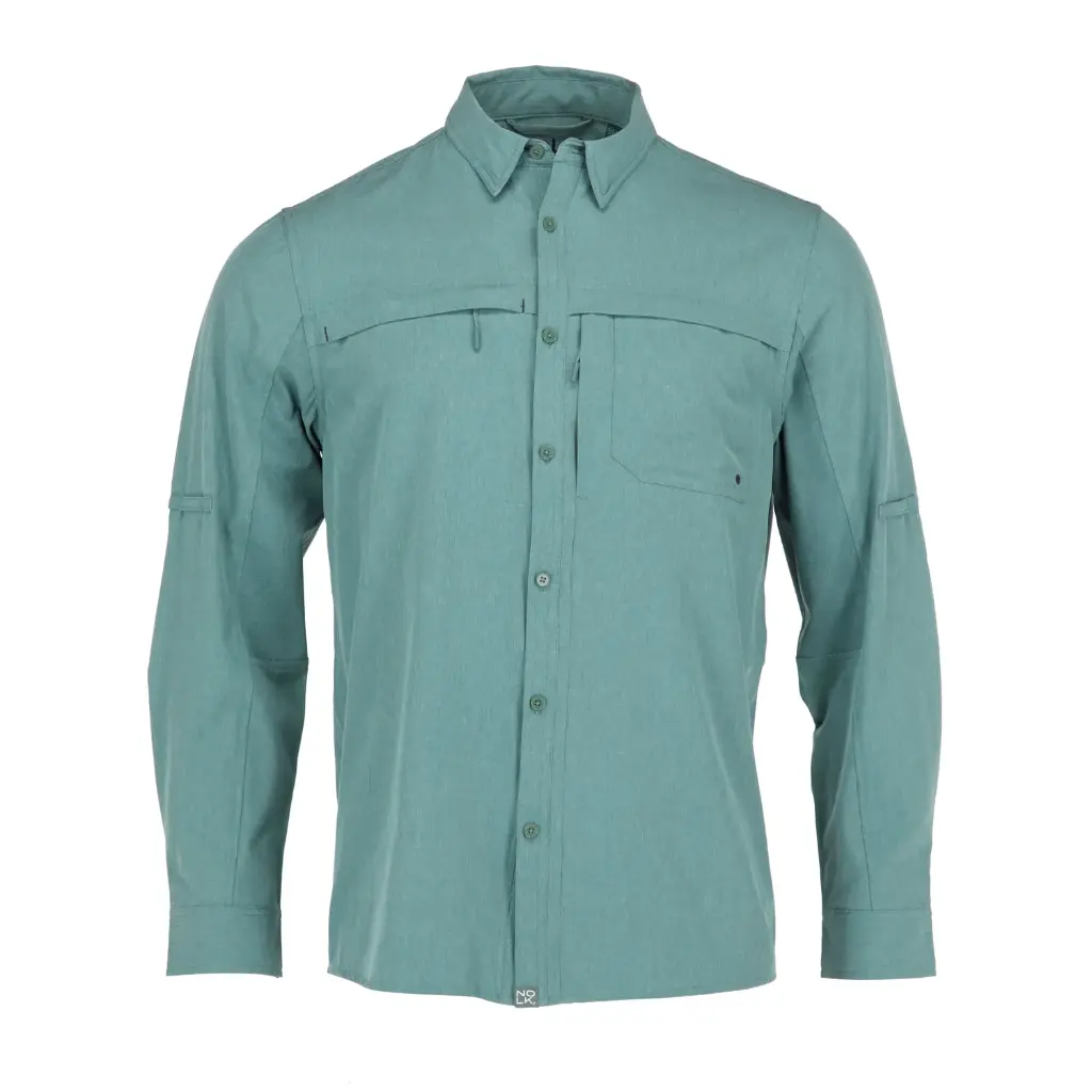 Camisa Creta Gris Melange Hombre.webp